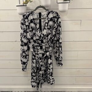 Black & White Floral Dress